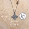Small Celtic Cross Necklace 925 Sterling Silver Cross Pendant