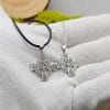 Small Celtic Cross Necklace 925 Sterling Silver Cross Pendant