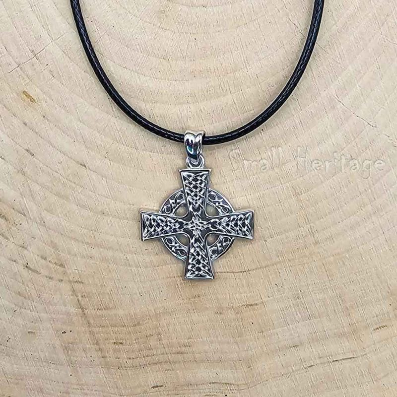 Small Celtic Cross Necklace 925 Sterling Silver Cross Pendant
