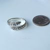 925 Sterling Silver Adjustable Viking Dragon Ring Rune Amulet