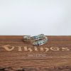925 Sterling Silver Adjustable Viking Dragon Ring Rune Amulet