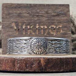Viking Vegvisir Bracelet Stainless Steel Cuff