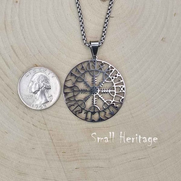Helm of Awe Necklace Lightweight Viking Pendant Norse Amulet - Image 11