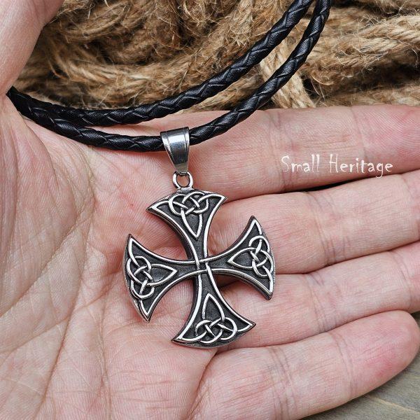 Celtic Cross Necklace Irish knot Pendant