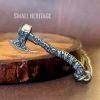 Men Viking Axe Necklace Thor Pendant Odin Amulet