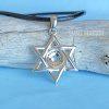 Star of David Necklace 925 Sterling Silver Pendant Chain & Cubic Zirconia Women