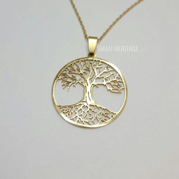 Tree Of Life Necklace Stainless Steel Lightweight Pendant