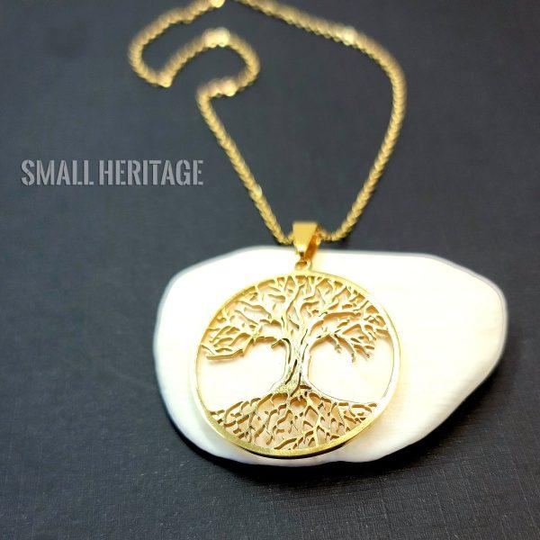 Tree Of Life Necklace Stainless Steel Lightweight Pendant