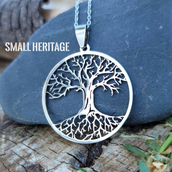 Tree of Life Necklace Stainless Steel Pendant Chain