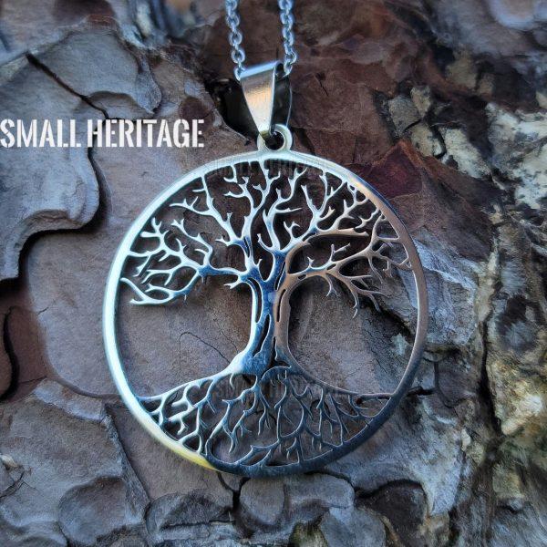 Tree of Life Necklace Stainless Steel Pendant Chain