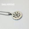 Viking Valknut Necklace Norse Vegvisir Pendant