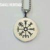 Viking Valknut Necklace Norse Vegvisir Pendant