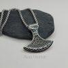 Viking Axe Necklace Stainless Steel Pendant - Image 6