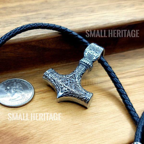 Viking Mjolnir Trinity Necklace Norse Hammer Pendant