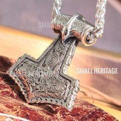 Viking Stainless Steel Mjolnir Necklace