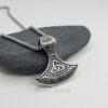 Viking Axe Necklace Stainless Steel Pendant - Image 3