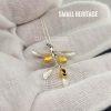 Olive Leaves Branch Necklace 925 Sterling Silver