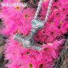 Viking Stainless Steel Mjolnir Necklace Helm of Awe Pendant - Image 4