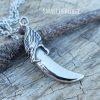 Men Viking Wolf Head Tooth Necklace
