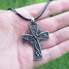 Celtic Irish Cross Necklace Norse Viking Knot Pendant