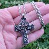 Celtic Irish Cross Necklace Norse Viking Knot Pendant