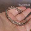 Viking Stainless Steel Cuff Wheat Twist Bracelet