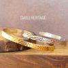 Viking Stainless Steel Hammered Cuff Bracelet Bangle Men Women Gold Silver Color - Image 2