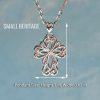 Armenian Cross Necklace 925 Sterling Silver Pendant Chain - Image 2