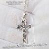 Christian Cross Necklace 925 Sterling Silver Knot Pendant - Image 4