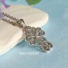 Armenian Cross Necklace 925 Sterling Silver Pendant Chain - Image 3