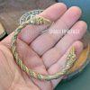 Viking Raven Head Bracelet Gold Color - Image 5