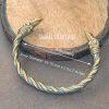 Viking Raven Head Bracelet Gold Color - Image 3