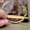 Viking Raven Head Bracelet Gold Color