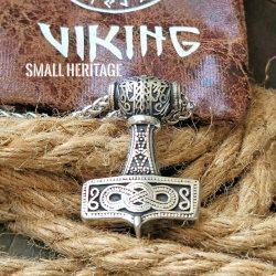 Large Viking Hammer Necklace Stainless Steel Mjolnir