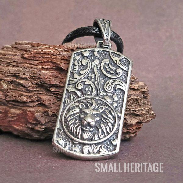 Stainless Steel Lion Necklace Lucky Amulet Pendant