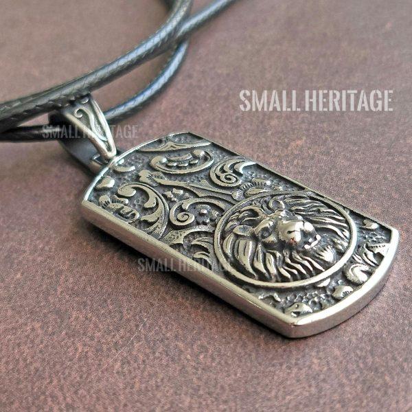 Stainless Steel Lion Necklace Lucky Amulet Pendant