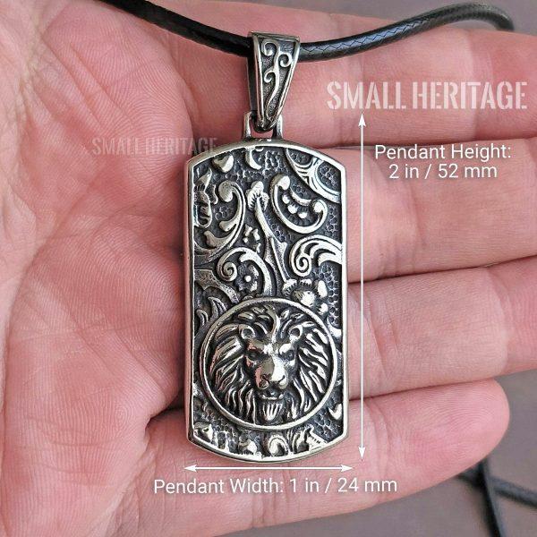 Stainless Steel Lion Necklace Lucky Amulet Pendant