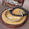 Viking Stainless Steel Raven Head Bracelet - Image 3