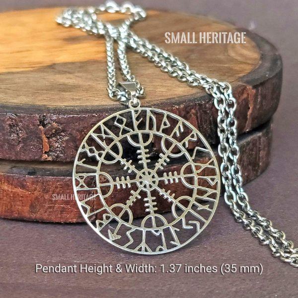 Lightweight Viking Pendant Norse Helm of Awe Necklace