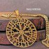 Lightweight Viking Pendant Norse Helm of Awe Necklace