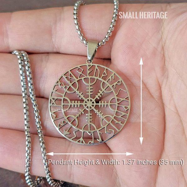 Lightweight Viking Pendant Norse Helm of Awe Necklace