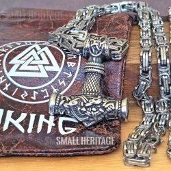 Large Viking Mjolnir Necklace