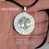 Rotating Yggdrasil Necklace Viking Pendant Tree of Life