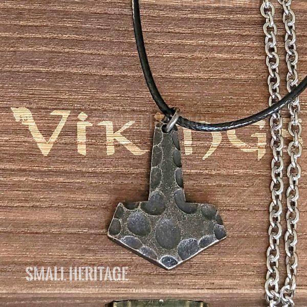 Viking Stainless Steel Mjolnir Necklace Norse Hammer Pendant