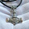 925 Sterling Silver Viking Hammer Mjolnir Pendant