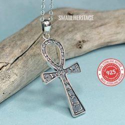 Key Of Life Ankh Necklace 925 Sterling Silver Egyptian Amulet