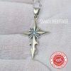 925 Sterling Silver Cross Necklace Small Christian Pendant