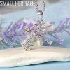 Medieval Style Cross Necklace 925 Sterling Silver - Image 3