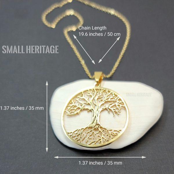 Tree Of Life Necklace Stainless Steel Lightweight Pendant