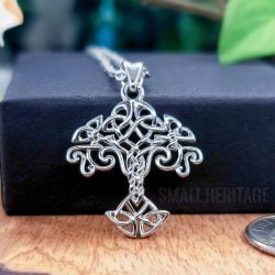 Celtic Tree of Life Necklace 925 Sterling Silver Amulet Pendant 925 Chain